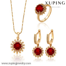 62958-Xuping Mode 18 Karat Gold Modeschmuck Schmuck Set Trendy